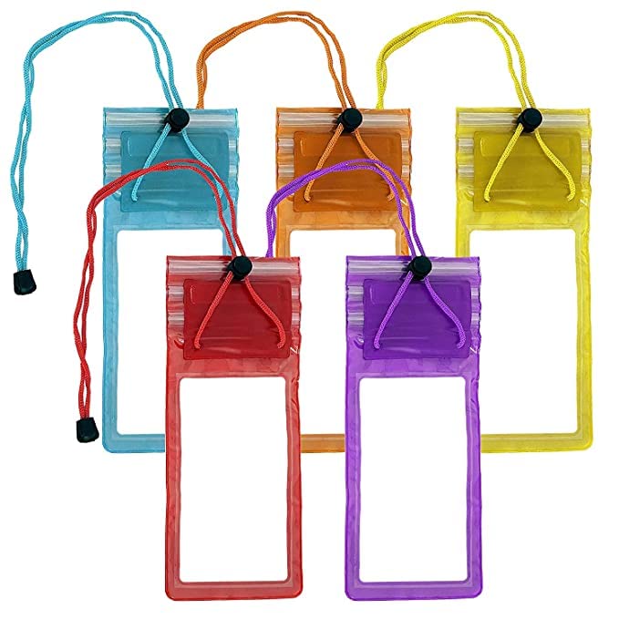 ROSEFAIR Mobile Phones Transparent Waterproof Mobile Pouch Rain Mobile Cover Multicolor (Pack of 1) (Yellow) - Image 1