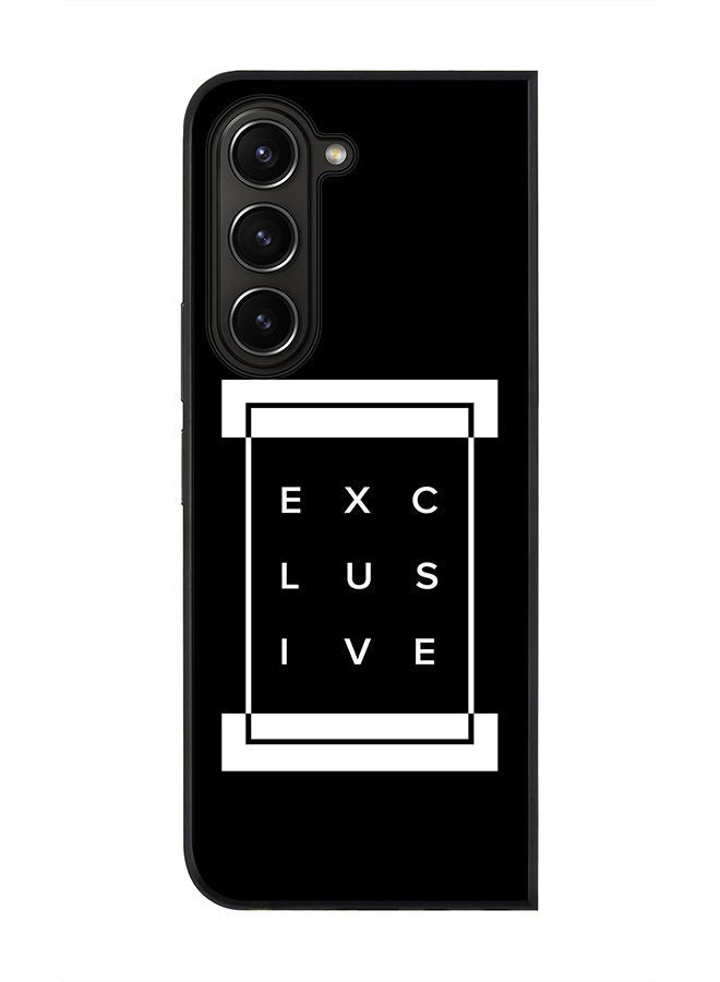 Stylizedd Rugged Black edge case for Samsung Galaxy Z Fold5, Slim fit Soft Case Flexible Rubber Edges Anti Drop TPU Gel Thin Cover -  Exclusive - Image 1