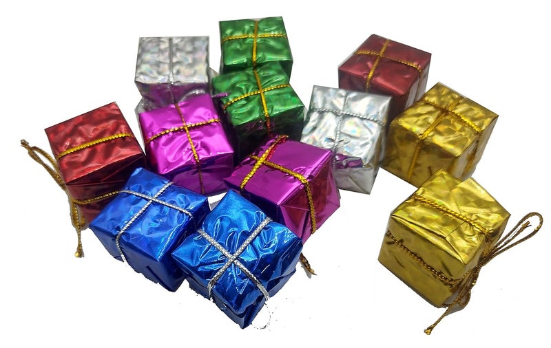 Brown Leaf Christmas Xmas Tree Decoration Hanging Ornaments Accessories Mix Design Pack of 48 - Image 3