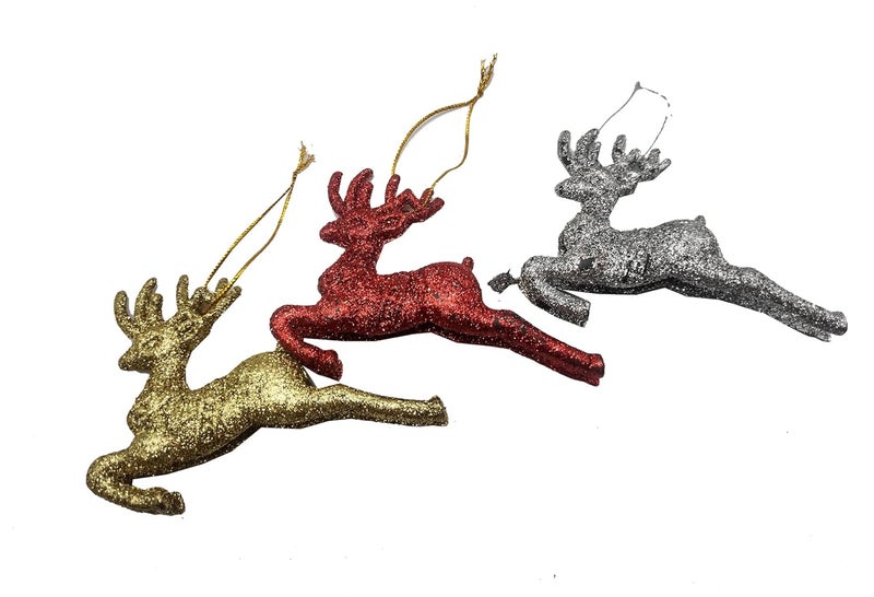Brown Leaf Christmas Xmas Tree Decoration Hanging Ornaments Accessories Mix Design Pack of 48 - Image 5