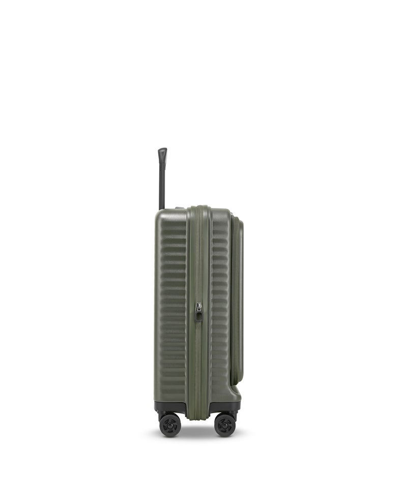 Echolac Celestra FA+ 20 Inch Front Opening Cabin Luggage Trolley With USB & TSA Lock Deep Olive 54cm - Image 4