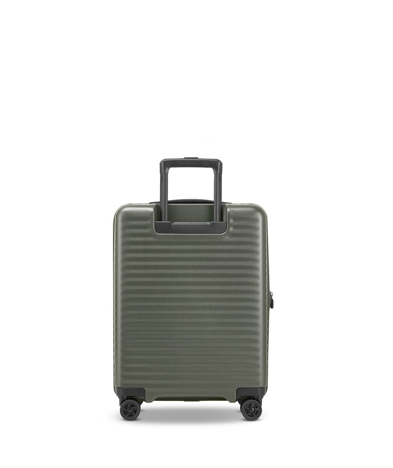 Echolac Celestra FA+ 20 Inch Front Opening Cabin Luggage Trolley With USB & TSA Lock Deep Olive 54cm - Image 2