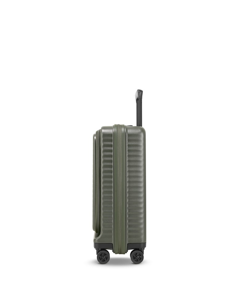 Echolac Celestra FA+ 20 Inch Front Opening Cabin Luggage Trolley With USB & TSA Lock Deep Olive 54cm - Image 3