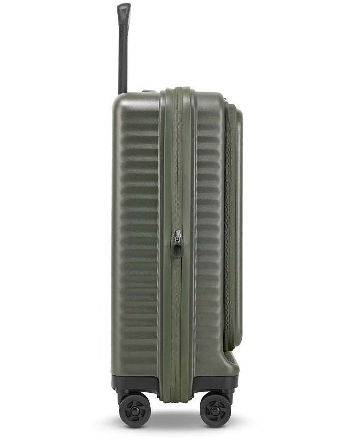 Echolac Celestra FA+ 20 Inch Front Opening Cabin Luggage Trolley With USB & TSA Lock Deep Olive 54cm - Image 4