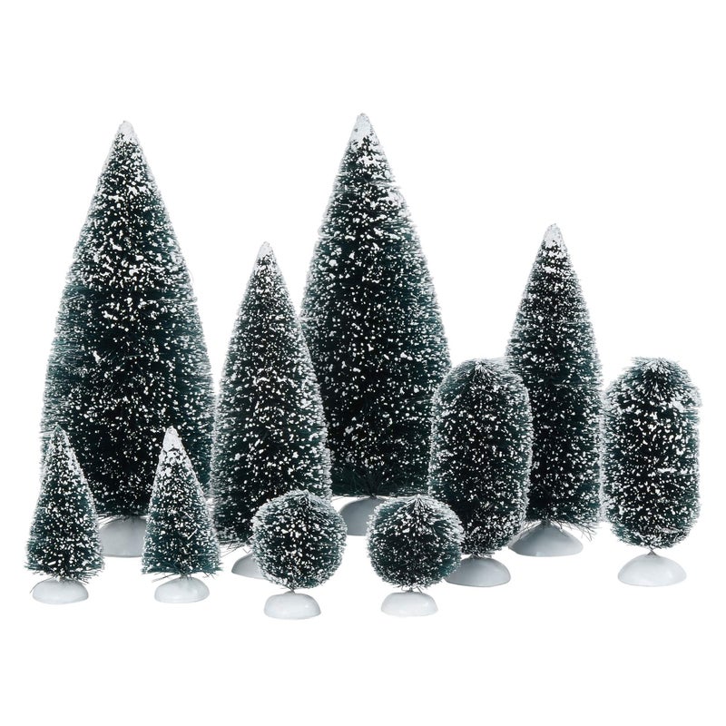 Department 56 Accessories For Villages Bag-O-Frosted Topiaries Tree