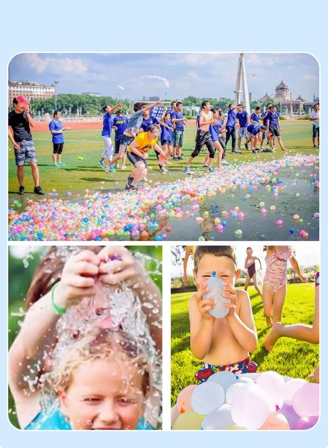 ZCM-HAPPY Multicolor 444pcs Kids Water Balloon Toys Self-sealing Balloons Boys Girls Inflatable Balloons Beach and Pool Games Balloon Bombs for Birthday Party  - Image 3