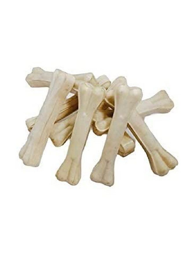 عظام مضغ كالسيوم مضغوطة فاخرة مقاس 10 بوصات من الجلد الخام - تجعل الأسنان واللثة صحية وتدوم طويلاً - (عبوة 3 كجم) - Image 1