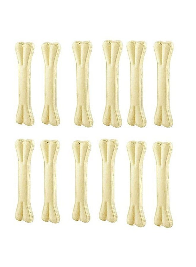 عظام مضغ كالسيوم مضغوطة فاخرة مقاس 10 بوصات من الجلد الخام - تجعل الأسنان واللثة صحية وتدوم طويلاً - (عبوة 3 كجم) - Image 2