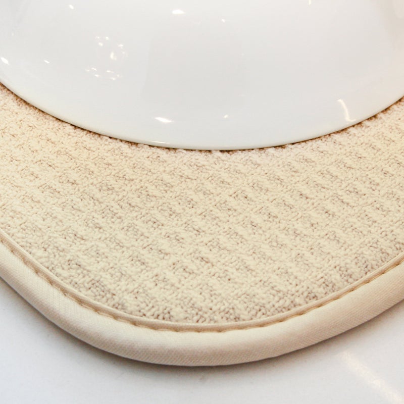 S&T INC. Dish Drying Mat for Kitchen, Absorbent, Reversible XL Microfiber Dish Mat, 18 Inch x 24 Inch, Sand - Image 5