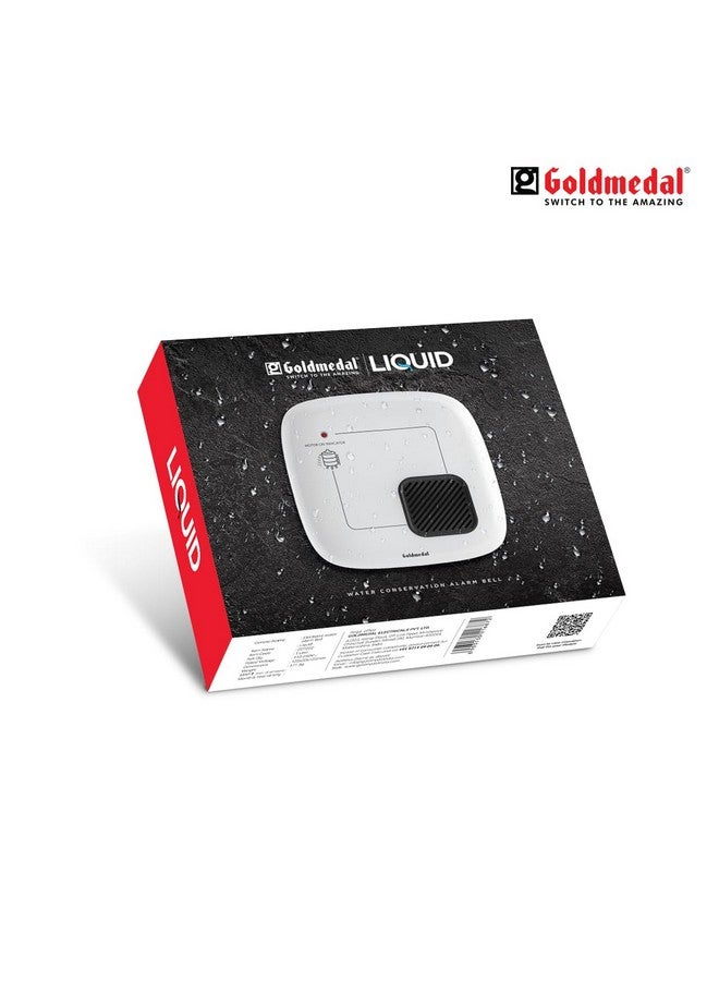 GOLD MEDAL جرس إنذار المياه السائل من جولدميدال - أبيض (عبوة من 1) | مع مؤشر وضوء LED وامض - Image 5