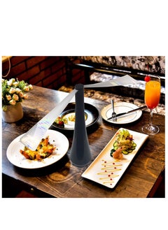 Y&D Fly Fan for Tables Indoor Outdoor Meal Portable Keep Your Food Clean and Patio Flies Bugs Away keep (Black)  - Image 2