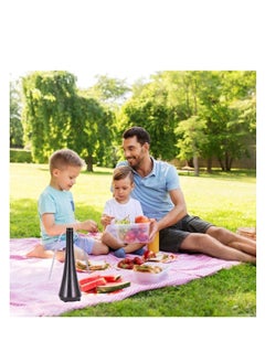 Y&D Fly Fan for Tables Indoor Outdoor Meal Portable Keep Your Food Clean and Patio Flies Bugs Away keep (Black)  - Image 4