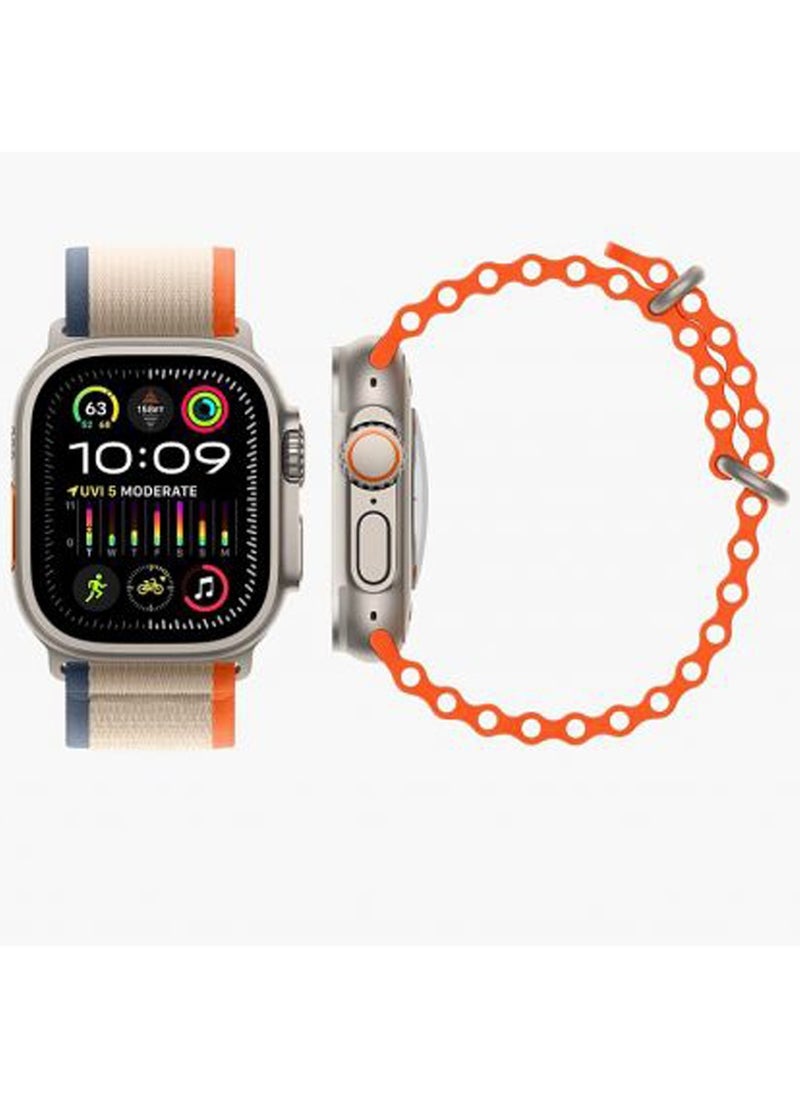 Telzeal - S10 Ultra2 AMOLED Display Smart Watch with 3 Pair Strap and Wireless Charger Gold - Image 1