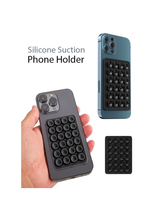 Black Silicone Pad High-Quality Non-Slip Accessory for Secure Phone Mounting, Ideal for Stable Viewing and Hands-Free Use on Various Surfaces Pad - Image 2