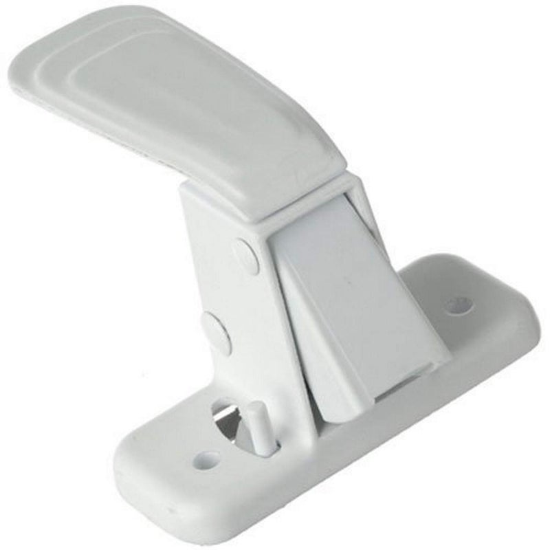 رايت برودكتس مزلاج باب داخلي بديل عالي التحمل من Wright Products HAMPTON-162763 V444ISWH، باللون الأبيض - Image 1