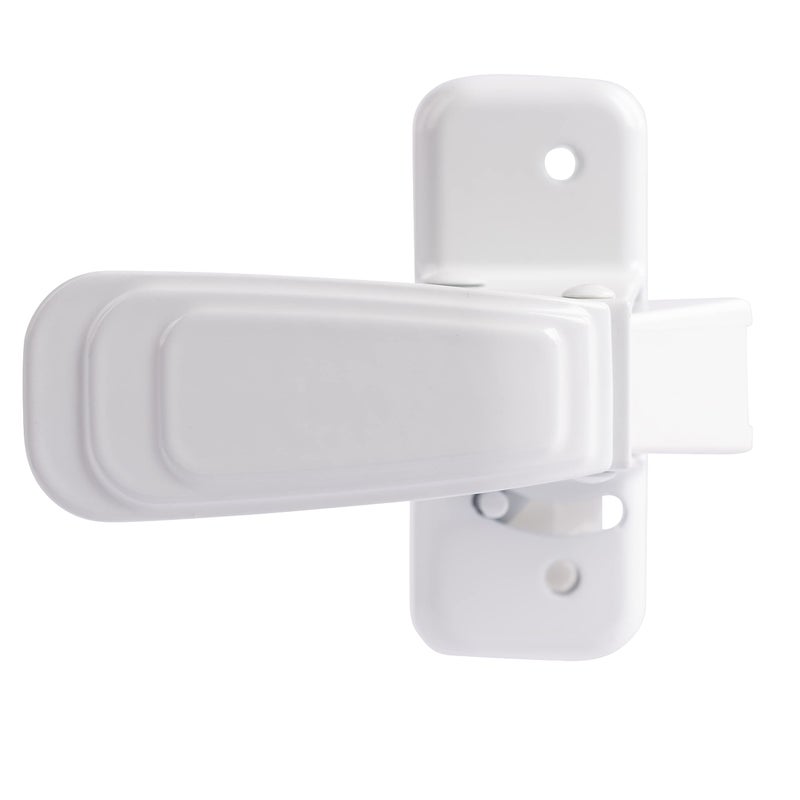 رايت برودكتس مزلاج باب داخلي بديل عالي التحمل من Wright Products HAMPTON-162763 V444ISWH، باللون الأبيض - Image 3