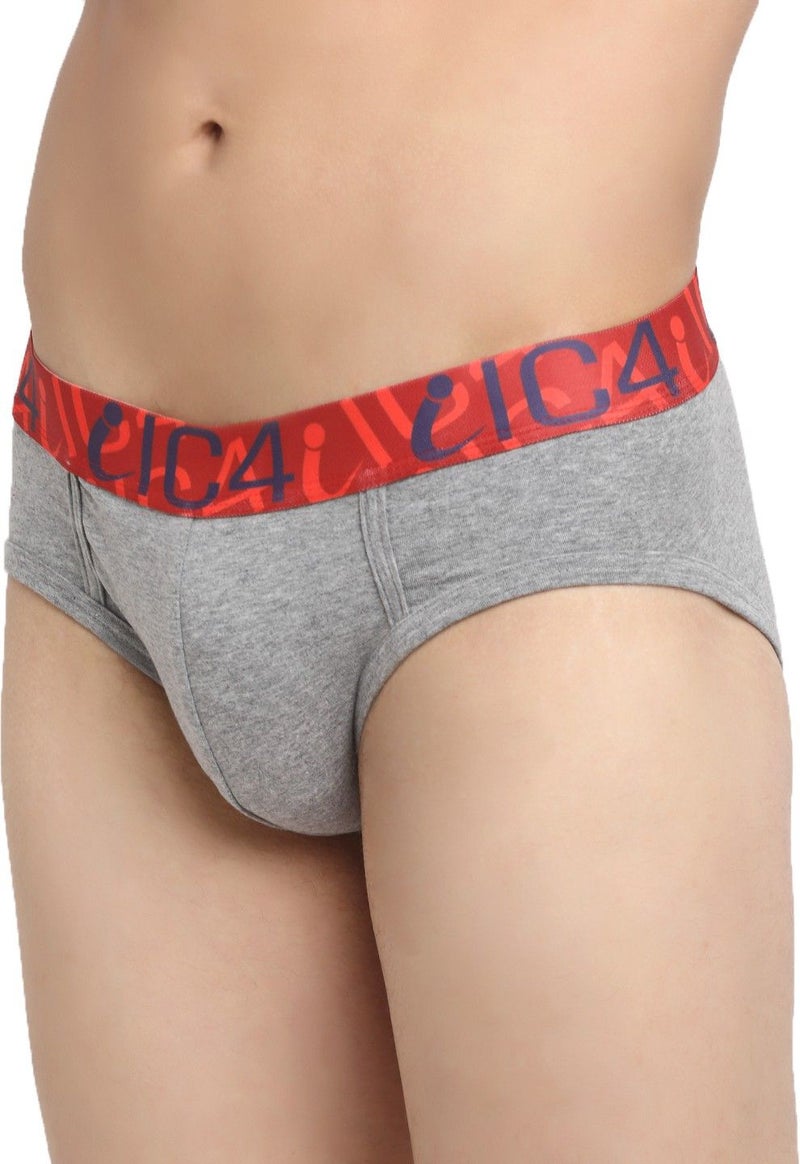 IC4 Store Grey Classic Briefs for Men - Pack of 3 - Image 2