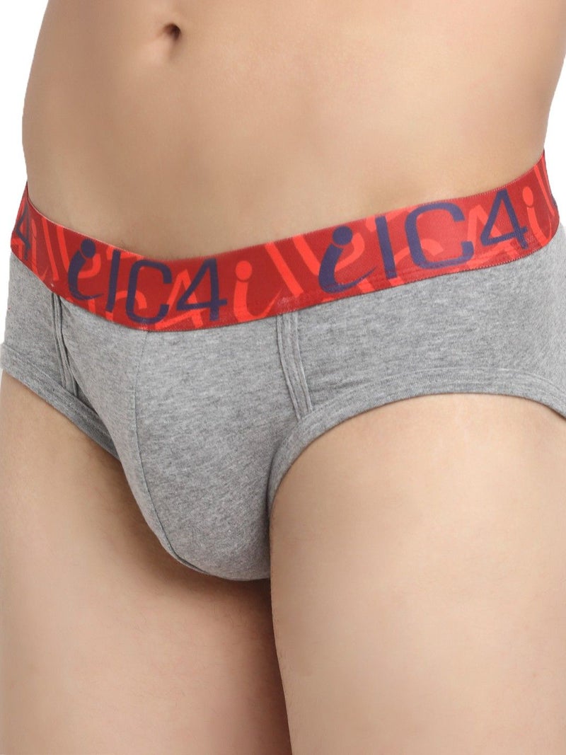 IC4 Store Grey Classic Briefs for Men - Pack of 3 - Image 4