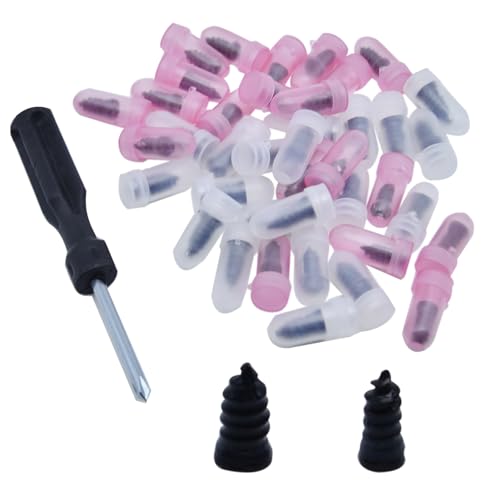 OZXNO 40 Pcs Tire Repair Rubber Nail 2 Sizes Screw Tire Plugs with Screwdriver for Car Motorcycle Truck Tractor Tire Puncture Repair - Image 5