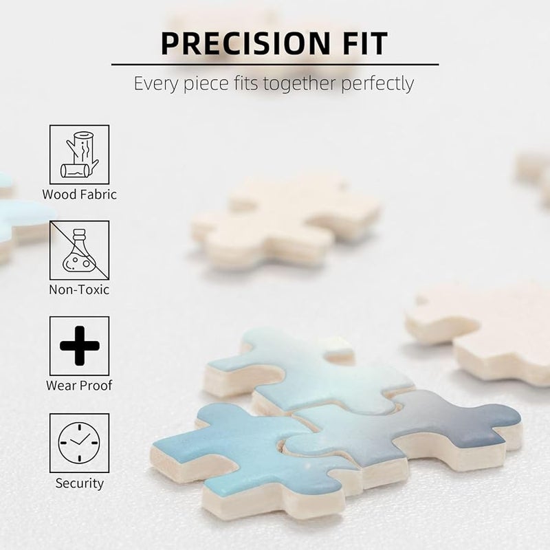 لغز بازل 1000 قطعة حمامة بيضاء فايه للكبار ديكور منزلي 29.5 × 19.7 بوصة - Image 5