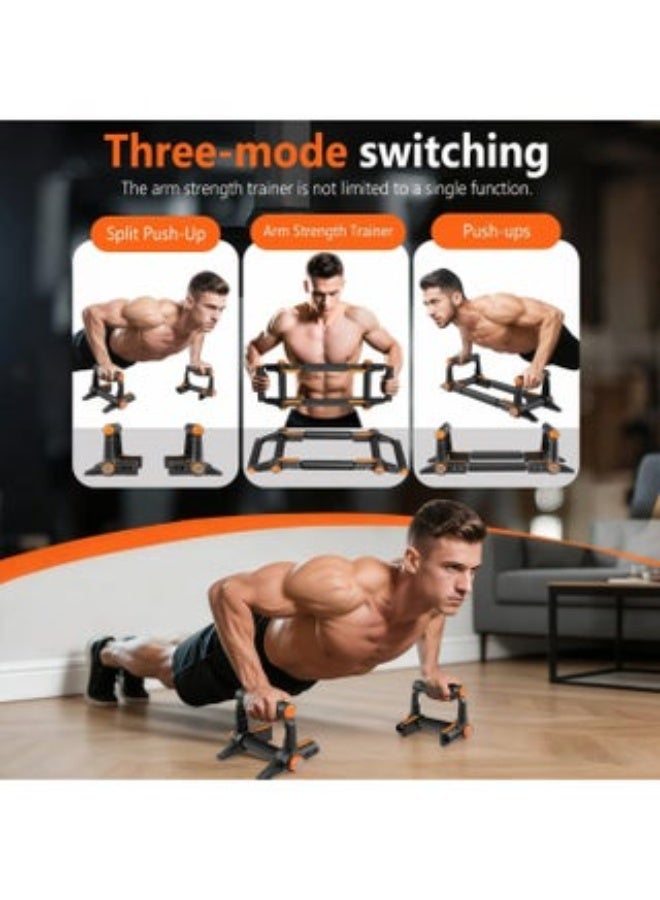 Lynacz Original Push Up Bars, 3 in 1 Adjustable Twister Arm Trainer,Multi-Functional Parallettes Bars for Men, Chest Fitness Equipment, Push Up Stands Handle for Floor Workouts, Home Strength Training - Image 2