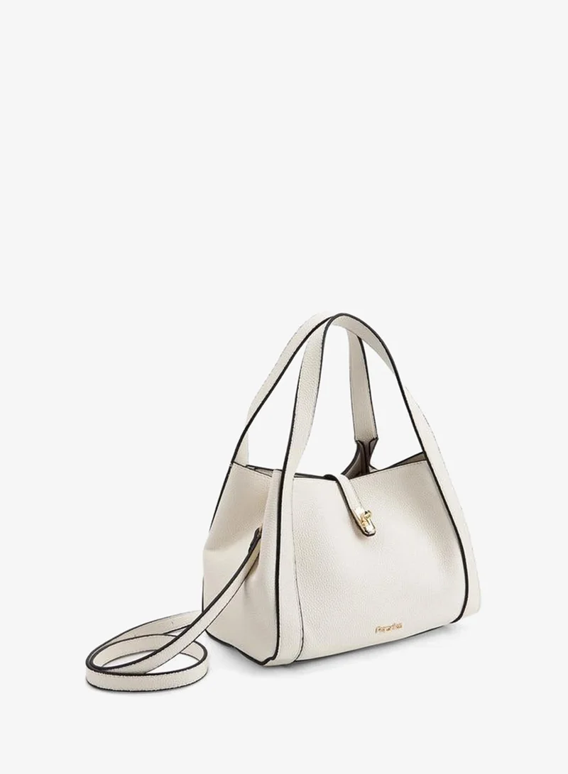 Paprika Beige Textured Shoulder Bag With Detachable Strap for Women | Best Price UAE