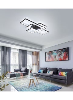 Dimmable Square LED Ceiling Lights, Ceiling Modern Light Acrylic Flush Mount Ceiling Lamps with Remote Control, 50W Black Ceiling Light Fixture for Living Dining Room Bedroom Kitchen - pzsku/Z7C847C64189F6C6F0D79Z/45/_/1681550142/5b0d9211-406c-4c0e-ad84-62a0fd71be5e