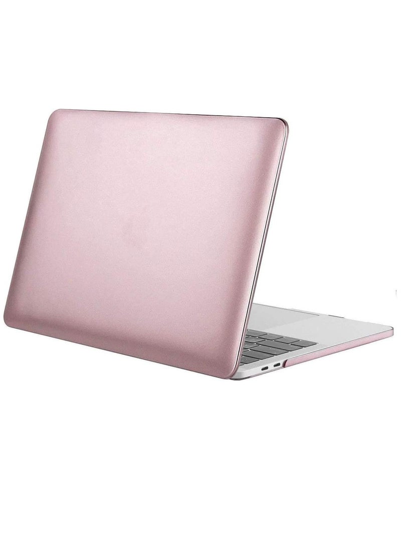 MacBook Pro 13/13.3 inch Case 2022 2021 2020-2016 Release A2338 M1 A2289 A2251 A2159 A1989 A1706 A1708 with Without Touch Bar Plastic Hard Shell Cover Rose Gold Color - Image 1
