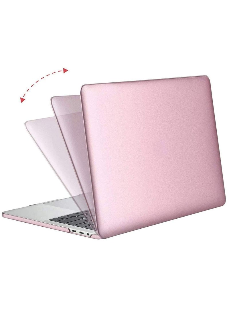 MacBook Pro 13/13.3 inch Case 2022 2021 2020-2016 Release A2338 M1 A2289 A2251 A2159 A1989 A1706 A1708 with Without Touch Bar Plastic Hard Shell Cover Rose Gold Color - Image 3