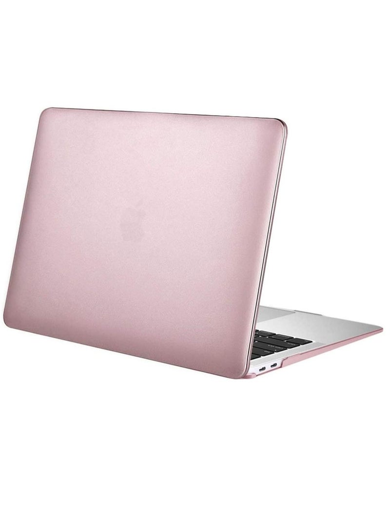MacBook Pro 13/13.3 inch Case 2022 2021 2020-2016 Release A2338 M1 A2289 A2251 A2159 A1989 A1706 A1708 with Without Touch Bar Plastic Hard Shell Cover Rose Gold Color - Image 2