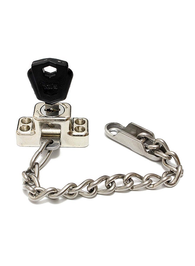 NIBEMINENT Anti Theft Home Lock With Key Silver 185mm - Image 1