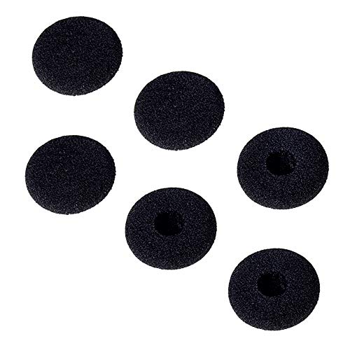 ECS WordHear-O 3.5mm Transcription Headset with in-line Stereo/Mono & Volume, Under Chin, 10' Cord, Clothing Clip, 3 Extra Pair Ear sponges, Compatible with Computer & transcribers with a 3.5mm Jack - Image 2