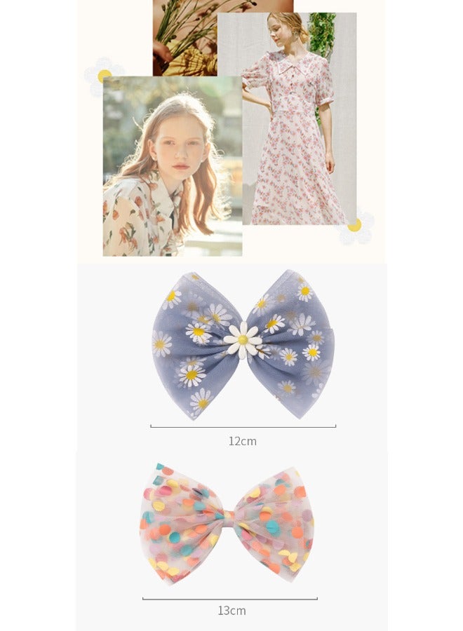 9PCS Children's Bows Hair Clip With Exquisite Craftsmanship, Comfortable To Wear - Image 5