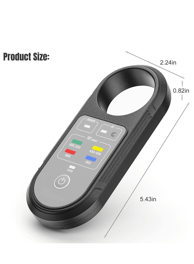 Remote Key Frequency Tester, Remote Tester, 315/433/868/902Mhz Infrared Signal Detection, Key Fob Signal Tester