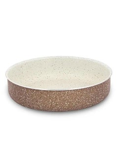 Rocky Granite Oven Tray 24 Cm Round Brown 