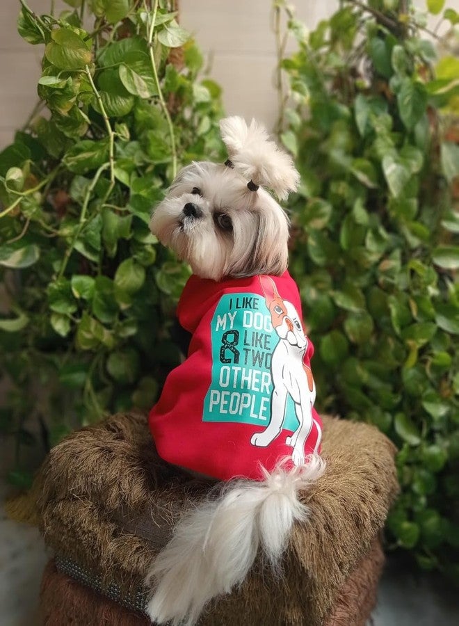 Lulala Dog Sweatshirt | Soft Cotton Winter Dog Clothes with Funny Quote Print | Warm Pet Wear for Small, Medium & Large Dogs - Image 1