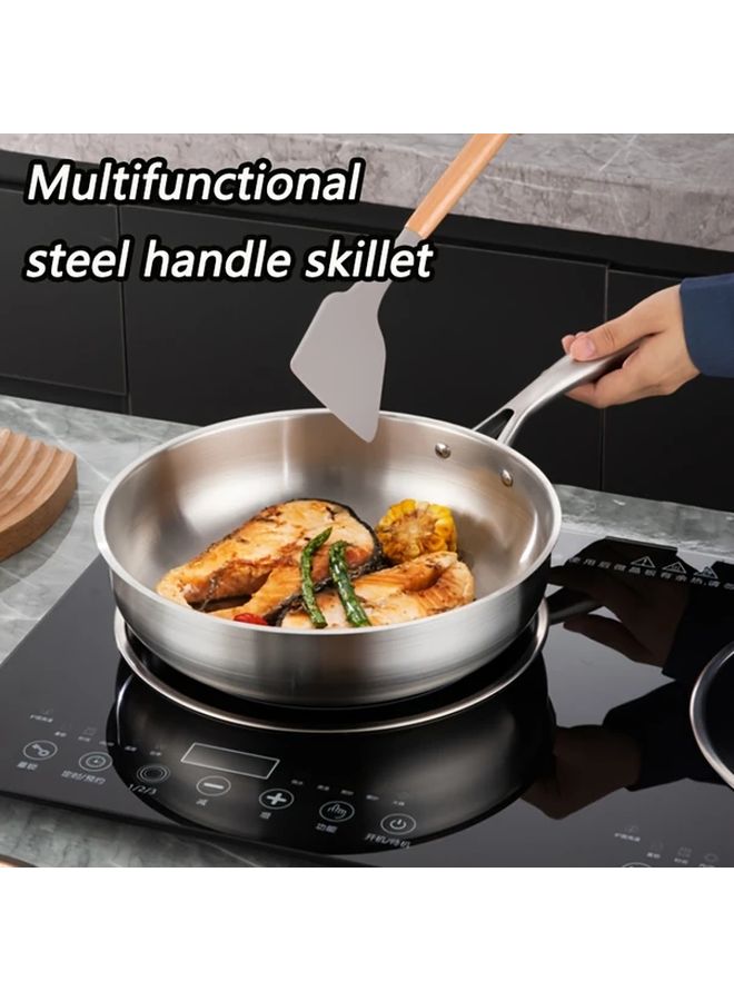 24cm Stainless Steel Non Stick Frying Pan Dishwasher Safe For Induction Gas Stoves - Image 1