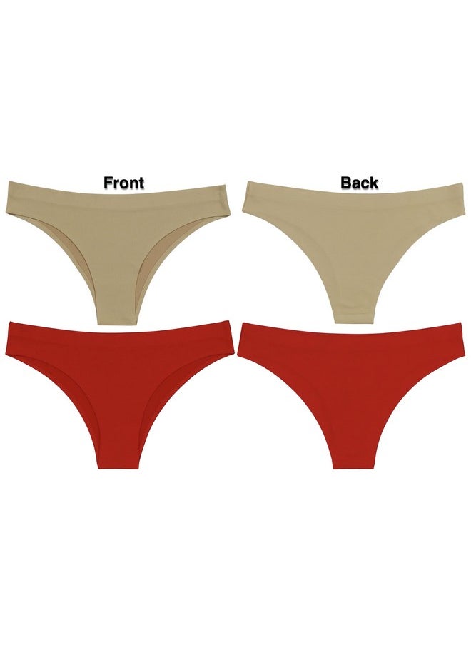 ToBeInStyle - ToBeInStyle Junior Women's No Show No Panty Line Underwear - Tangas Basic Assortment - Large - Image 1