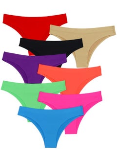 ToBeInStyle Junior Women's No Show No Panty Line Underwear - Tangas Basic Assortment - Large