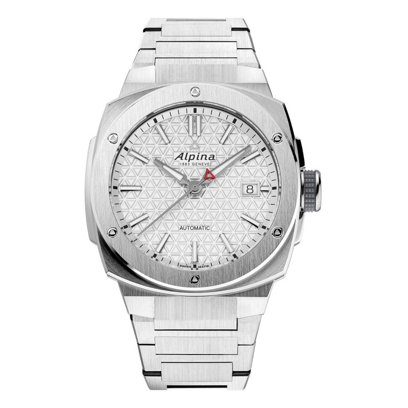 Alpina Men's Swiss Made Alpiner Automatic 3-Hand Calendar Watch, Titanium, White Dial, Luminous, 39mm Style: AL-525S3AE1B - Image 4