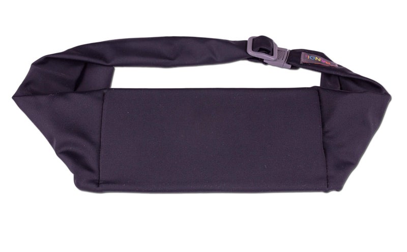 BANDI Large Travel and Running Belt, Securely Carry Keys, Phone, Medicine, Money or Food While You Exercise or Travel Within Its Sleek 3 Pocket Design, Size 7.5 Inch by 3.5 Inch Black Solid One Size - Image 1