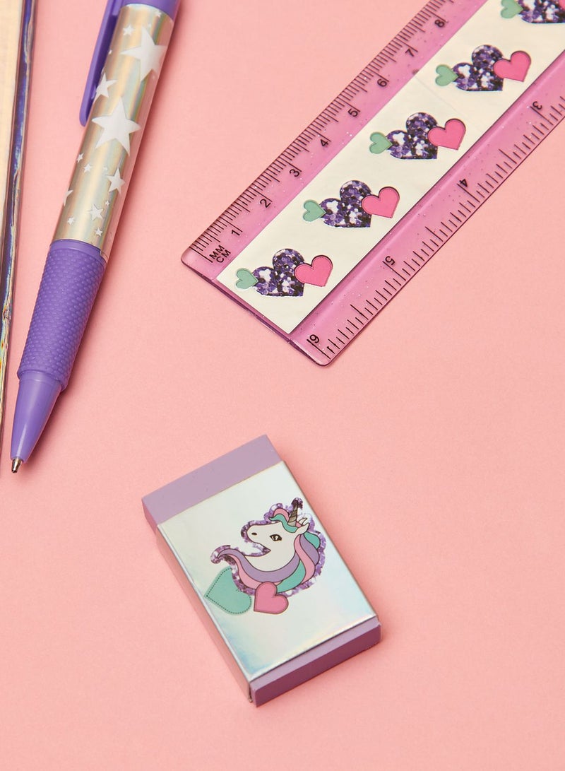 Claires Multicolor Unicorn Stationery Set Back-To-School - Image 3