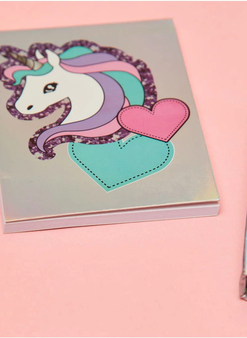 Claires Unicorn Multicolored Stationery Set