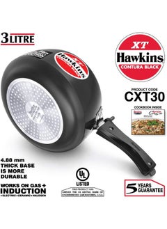 Hawkins Contura Black XT Induction Compatible Inner Lid Aluminium Pressure Cooker, 3 Litre, Black (CXT30) - pzsku/Z7C8537F0D00CF8079566Z/45/_/1739212855/babe3892-3922-4116-8a19-d973854ccfb5