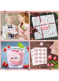 FaCraft Happy Mothers Day Stickers 1.5" Floral Mothers Day Gift Stickers 36Pcs Mother'S Day Labels Stickers Mother'S Day Present Label For Envelope Seals Gift Tag Cards Boxes Mothers Day Party Favor  - Image 3