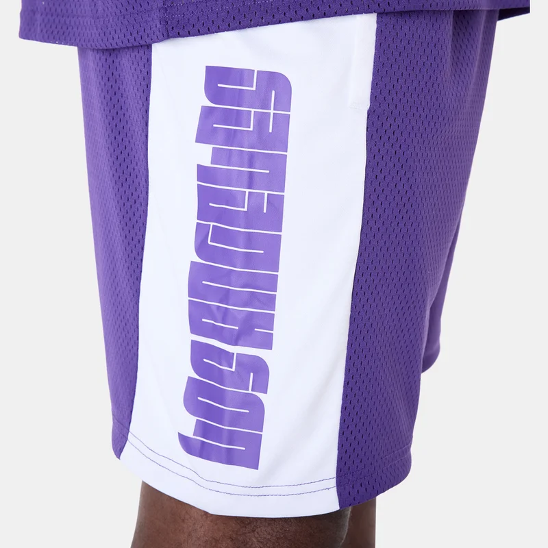 NEW ERA Purple Men's NBA LA Lakers Graphic Shorts for Men | Best Price UAE