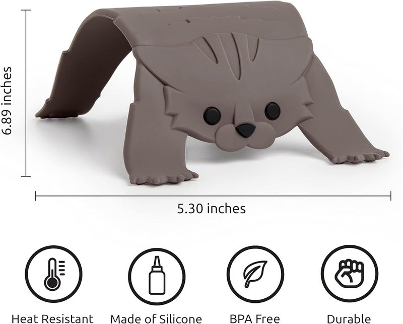 OTOTO Trivet for Kitchen Counter - Hot Pot Holder Trivet for Table - BPA Free Hot Pads for Kitchen Counter - Heat Resistant (Gray) - Image 2