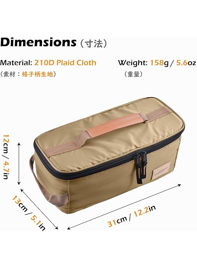 ALMEKAQUZ Camping Travel Cookware Organizer Bag Cooking Utensils Storge Portable Pouch for Outdoor Barbecue Camping Cooking Spoon Chopsticks Organizing - Image 2