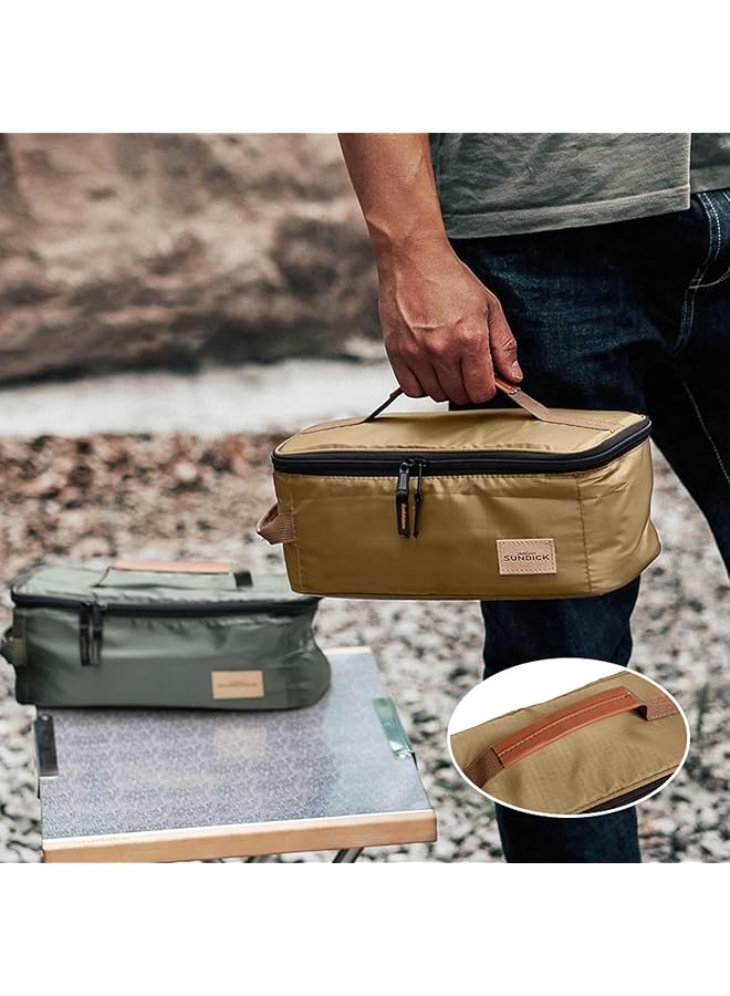 ALMEKAQUZ Camping Travel Cookware Organizer Bag Cooking Utensils Storge Portable Pouch for Outdoor Barbecue Camping Cooking Spoon Chopsticks Organizing - Image 4