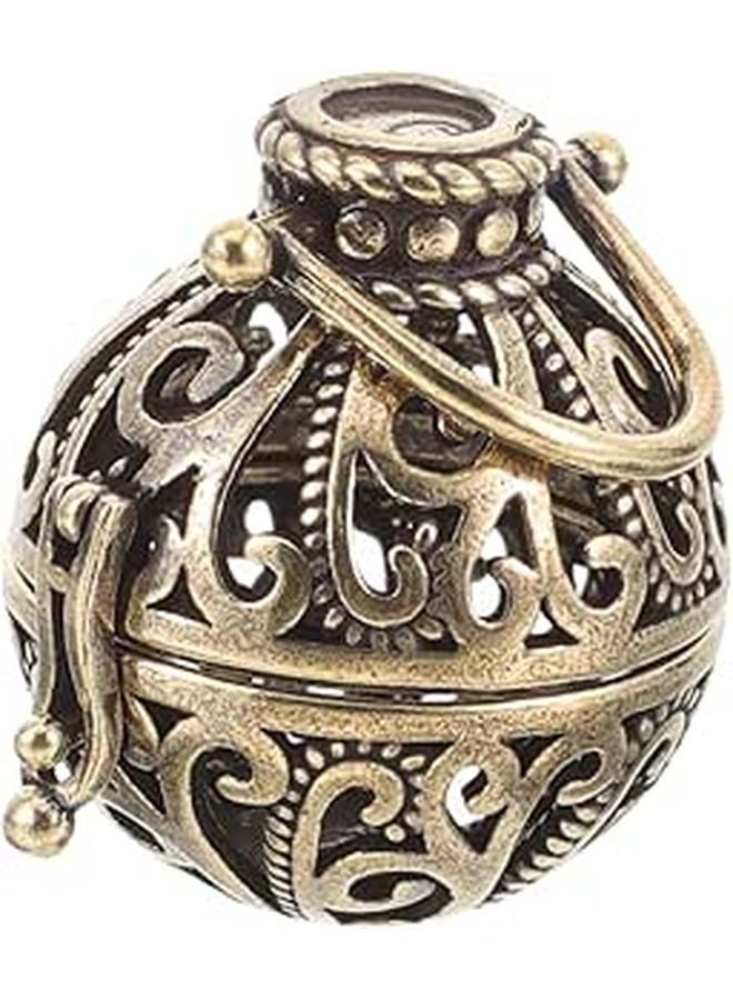 Brass Car Pendant Diffuser Aromatherapy Ball Decorative Essential Oil For Home Gift - Image 1